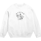 PokuStarのゴルフ　バンカーにガイコツ Crew Neck Sweatshirt