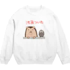 二足歩行のハリネズミ はりさんのはりさん池袋に到着 Crew Neck Sweatshirt