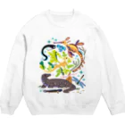 みなとまち層の世界のドラゴンたち Crew Neck Sweatshirt