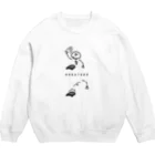 PokuStarの空手　ガイコツの瓦割り Crew Neck Sweatshirt