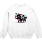 まみおデザインのpu　 pu　　pu ♪ Crew Neck Sweatshirt