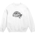 カメの歩みのギリシャリクガメ(デッサン) Crew Neck Sweatshirt