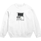 9livesworkの猫の手貸します。（黄色目） Crew Neck Sweatshirt