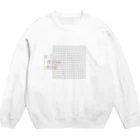 うぶすな京都の碁盤にロゴ（囲碁は世界共通語） Crew Neck Sweatshirt