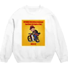 MITSUNORI OFFICIAL SHOPのMITSUNORI 還暦記念デザイン Bike-A Crew Neck Sweatshirt