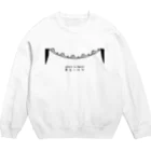 PokuStarのネコの橋 Crew Neck Sweatshirt