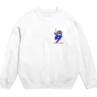 剣道グッズ　覆面剣士マスクドスウォーズマン　剣道Tシャツのマスクド・ブルー Crew Neck Sweatshirt