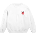 ★いろえんぴつ★のワンポイント☆てんとうむし Crew Neck Sweatshirt