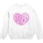 想都・キュート・ぱらショップの想都ハートpink Crew Neck Sweatshirt