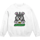 ヘロシナキャメラ売り場のぷりけつキャット Crew Neck Sweatshirt