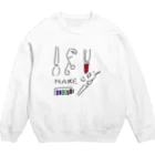 くもちゃん商店の筑紫血眼姉妹 Crew Neck Sweatshirt