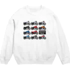 バイクは楽しいの日本刀いろいろ Crew Neck Sweatshirt