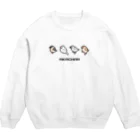 たかはらのてくてく赤ちゃん文鳥ず Crew Neck Sweatshirt