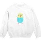 武者小路夕桐のセキセイインコ Crew Neck Sweatshirt