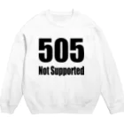 Error Correctionの505 Not Supported Crew Neck Sweatshirt