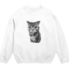 猫の事務所の逆切れ Crew Neck Sweatshirt