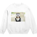 GOGO猫の猫人間ショック Crew Neck Sweatshirt