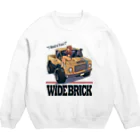 nidan-illustrationの"WIDE BRICK" Crew Neck Sweatshirt