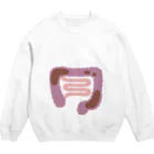 8anna storeの人体のなぞ。便がたまった大腸。 Crew Neck Sweatshirt