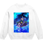 さらだの星影またたく波の花 Crew Neck Sweatshirt