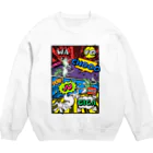 ねこめいんの店の和洋折衷鳥獣戯画 Crew Neck Sweatshirt