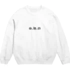 PADA328🌴 タイ語・タイ文字 グッズの1.2.3 (ヌンソンサン)  Crew Neck Sweatshirt