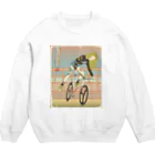 nidan-illustrationの"双輪車娘之圖會" 3-#1 Crew Neck Sweatshirt