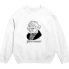 マチダタケルのSUZURIのお店のベートーベン -Beethoven- Crew Neck Sweatshirt