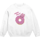 nagiの【復刻】memeドーナッツ（いちごチョコ） Crew Neck Sweatshirt