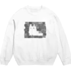 ぐら(GURA)の毛もじゃのけもの/モノクロ【ダンボールソーイング】 Crew Neck Sweatshirt