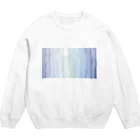 のんつ屋のブルーのカーテン Crew Neck Sweatshirt