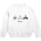 ビールとアート TM-3 Designの偉人 × BEER（三英傑）黒線画 Crew Neck Sweatshirt