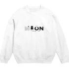 そいそいソイラテのお月見うさぎ(白兎縁あり) Crew Neck Sweatshirt