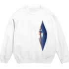 のんつ屋の夜を宝石にした Crew Neck Sweatshirt