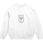 ぽぴぽぴの鼻の下のびくま Crew Neck Sweatshirt