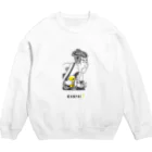 ビールとアート TM-3 Designの名画 × BEER（写楽）黒線画 Crew Neck Sweatshirt