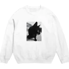 HFのHF 波止場の猫ちゃん フォトプリント Crew Neck Sweatshirt