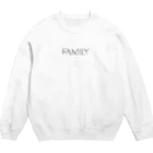 たなせゆうやの店のFamily Black Crew Neck Sweatshirt