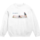 みどりの雑貨店の文鳥いろいろ Crew Neck Sweatshirt