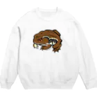 もむのふの爬虫類グッズやさんのどっしりヒキガエル Crew Neck Sweatshirt