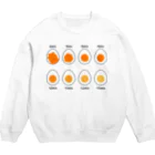 おもしろTシャツ KUSUTTOのゆで卵のゆで時間 Crew Neck Sweatshirt