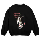 猫山ぽん太のJapaneseDemonCat Crew Neck Sweatshirt