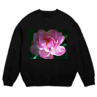 akane_art（茜音工房）の癒しの風景（ハス） Crew Neck Sweatshirt