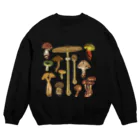 ひねもす屋　2号店のきのこ図鑑 Crew Neck Sweatshirt