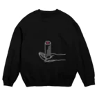 PokuStarの手乗り鳴門巻き・白 Crew Neck Sweatshirt