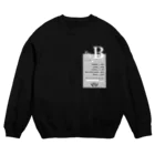 CHILL etc.のB型★モノクロ Crew Neck Sweatshirt