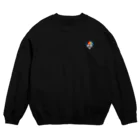 きむらあやののガングロおちんさん（左胸ロゴ） Crew Neck Sweatshirt