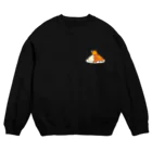 まめのき。のカレーにゃんこ。 Crew Neck Sweatshirt