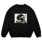 SANTA AND MOON GOODS SHOPのAgainst  Crew Neck Sweatshirt