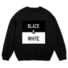 ざっくぅ。のモノクロのロゴ Crew Neck Sweatshirt